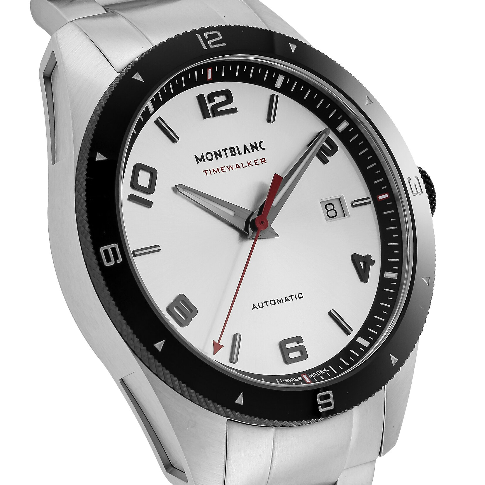 【OUTLET】 モンブラン Montblanc メンズ 時計 TIME WALKER タイムウォーカー 自動巻 シルバー 116057 時計 腕時計 高級腕時計 ブランド 【箱無し】