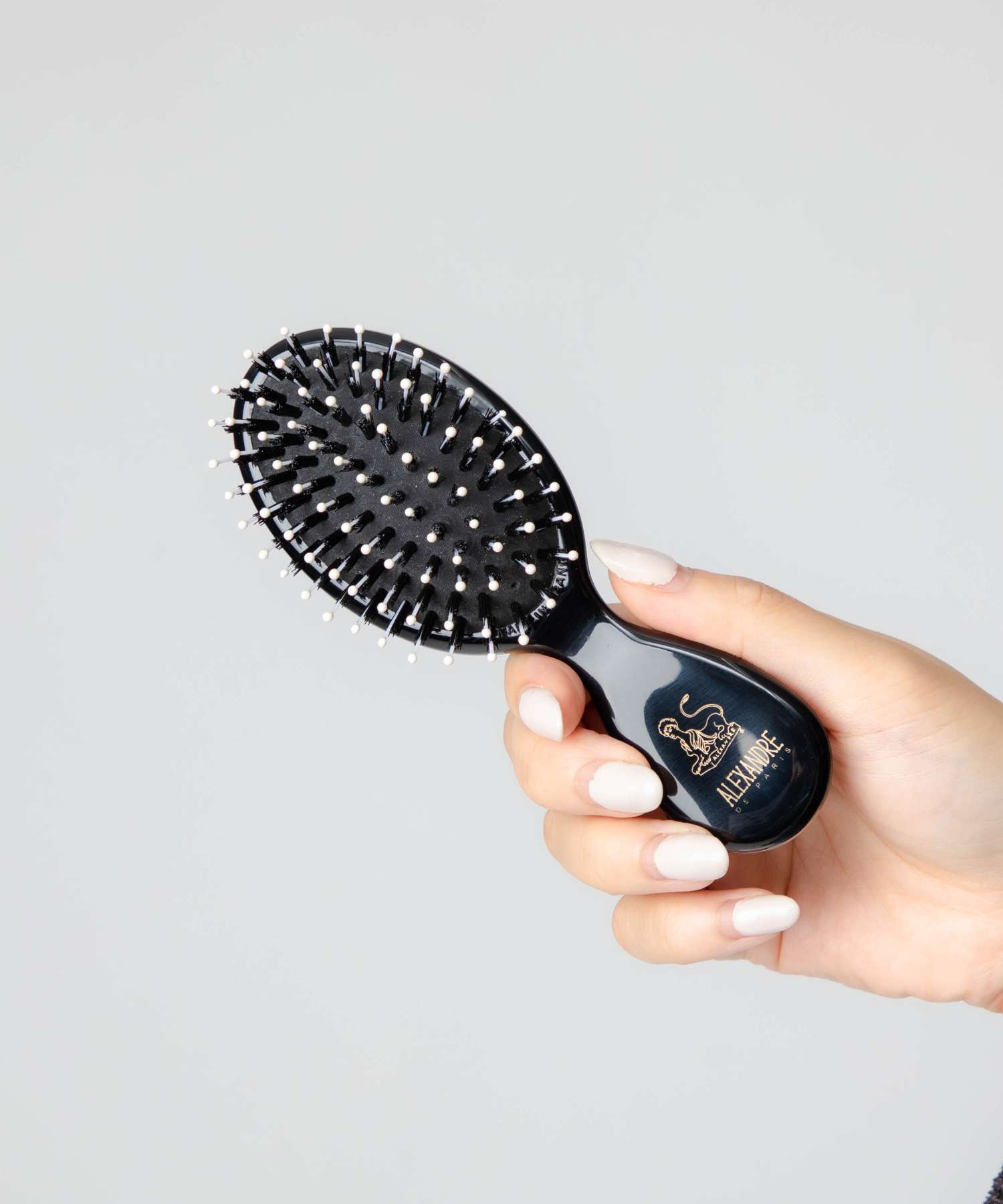 アレクサンドルドゥパリ ALEXANDRE DE PARIS NBRS-50045 ヘアブラシ レディース HAIR BRUSH ブラッシング くし コーム 櫛 シンプル ミニブラシ 髪 髪の毛 マッサージ ギフト プレゼント 旅行 トラベル お祝い 記念 14cm エス ブロス プヌー セクシー ブラック