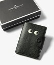 MAX10,000円OFFクーポン&MAX20倍!〉 アニヤ ハインドマーチ ANYA HINDMARCH Passport Case Eyes in Black Capra with Shiny Capra アイズ パスポート ケース 5050925199025 レディース 小物 旅行
