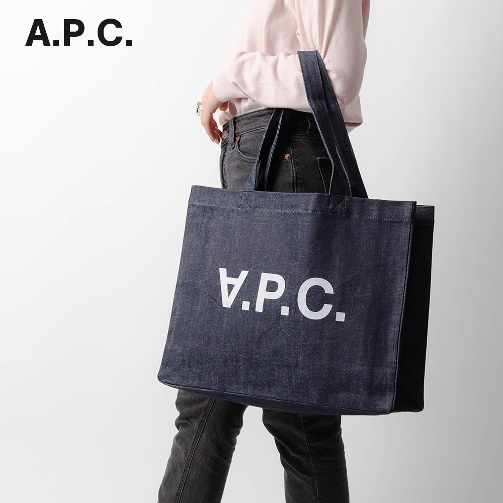 APC アーペーセー A.P.C. COCSX M61446 トートバッグ メンズ レディース バック 手提げバッグ ショッピングバッグ デニム シンプル プレゼント SHOPPING DANIELA トート コットン キャンパス ギフト 誕生日 インディゴ IAI