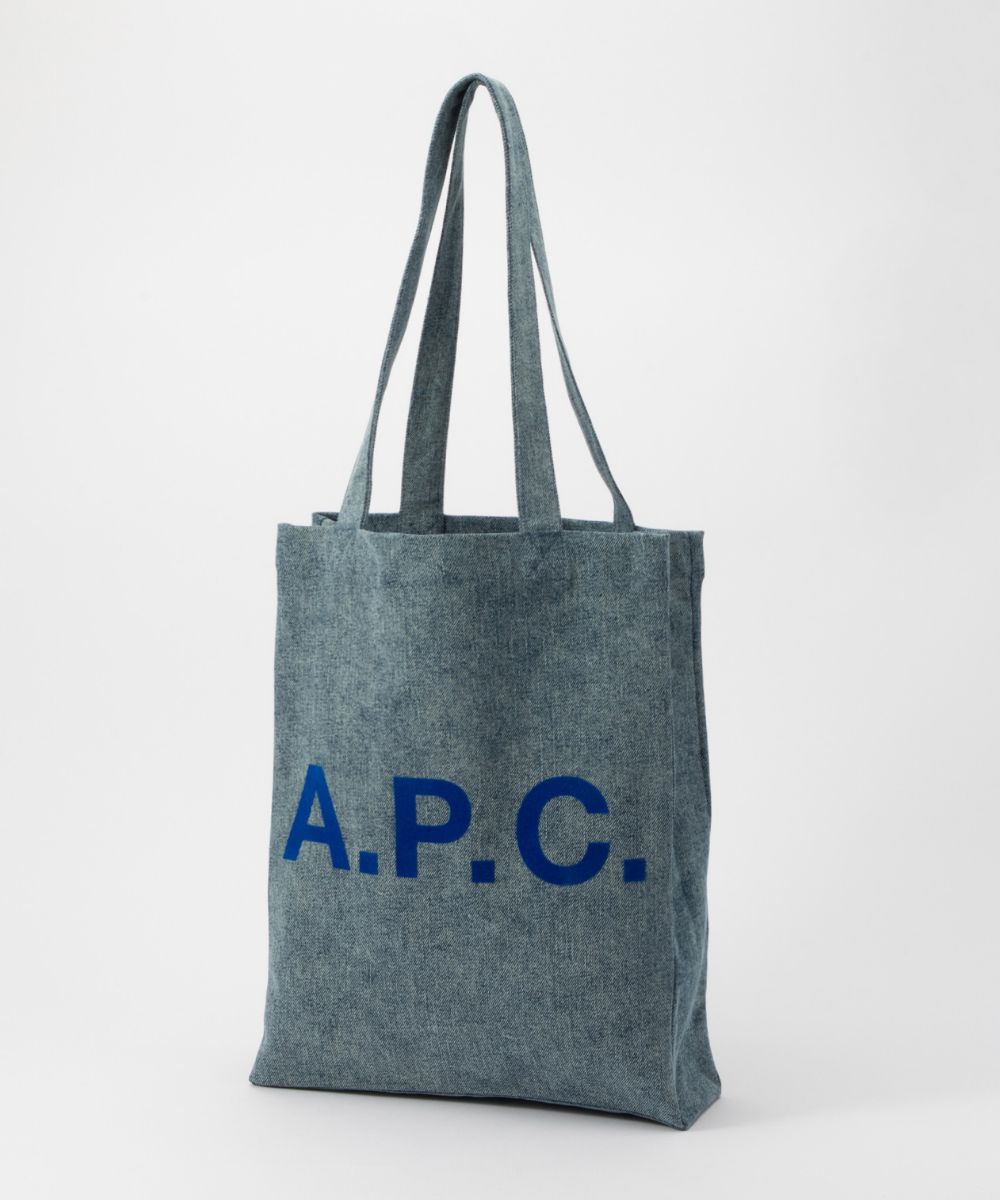 アーペーセー プレゼント メンズ アーペーセー A.P.C. COFBX M61442 トートバッグ メンズ レディース バック 手提げ 鞄 ロゴ コットン カジュアル プレゼント お祝い 記念 お出かけ トート ギフト 誕生日 記念 エコバッグ TOTE LOU ブルー