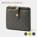 ボッテガ･ヴェネタ 二つ折り財布 レディース ボッテガヴェネタ BOTTEGA VENETA 600270 VCPP3 二つ折り財布 レディース 財布 ミニ財布 小銭入れ シンプル 小物 プレゼント お祝い コンパクト財布 無地 2つ折り ファスナーウォレット 1408 3520 イントレチャート INTRECCIATO ウォレット ブラック グレー キウイ