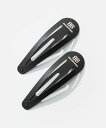 バレンシアガ BALENCIAGA Holli XXL スナップクリップ 2点セット 699021 TZ01G 5610 ヘアクリップ レディース ヘアアクセサリー ブラック