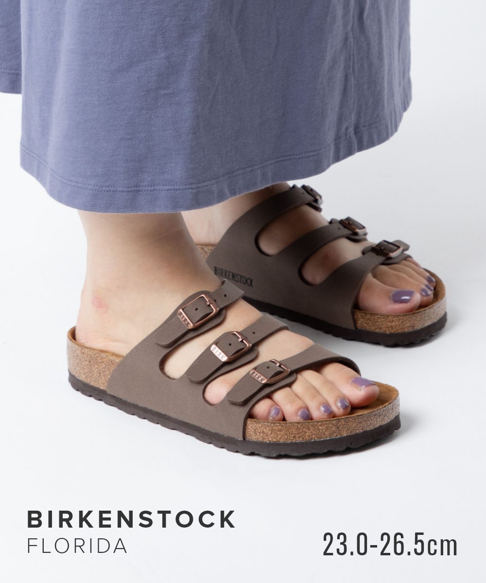 ビルケンシュトック BIRKENSTOCK 53881 サンダル Florida フロリダ レディース シューズ ビルコフロー レギュラーフィット ビルケン コンフォートサンダル アウトドア 旅行 キャンプ モカ 23.0～26.5cm