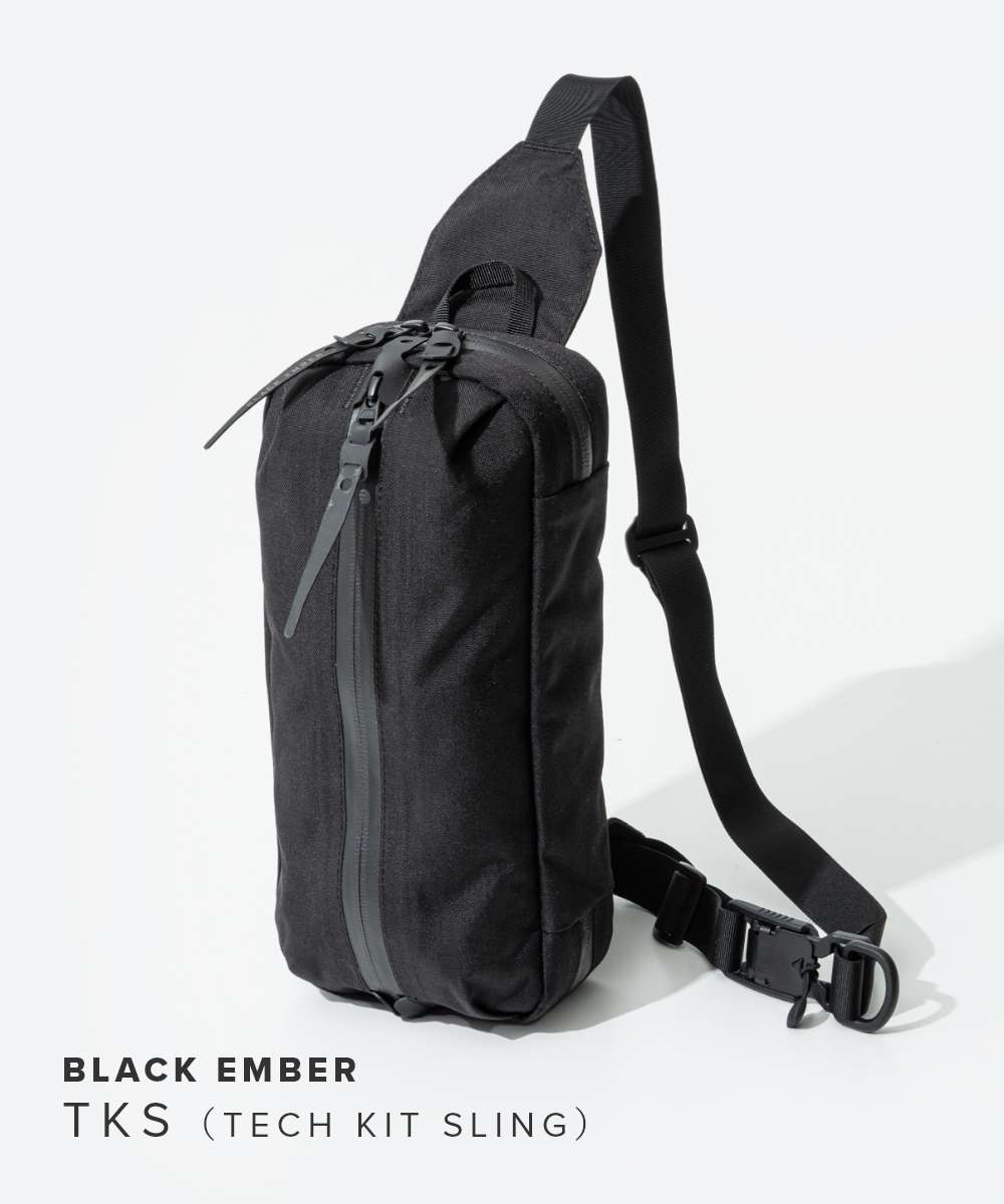 ブラックエンバー BLACK EMBER TKS ボディバッグ メンズ バッグ テックキットスリング TKS TECH KIT SLING スリングバッグ ショルダーバッグ 防水 耐久性 止水ジッパー 7220016N ブラック