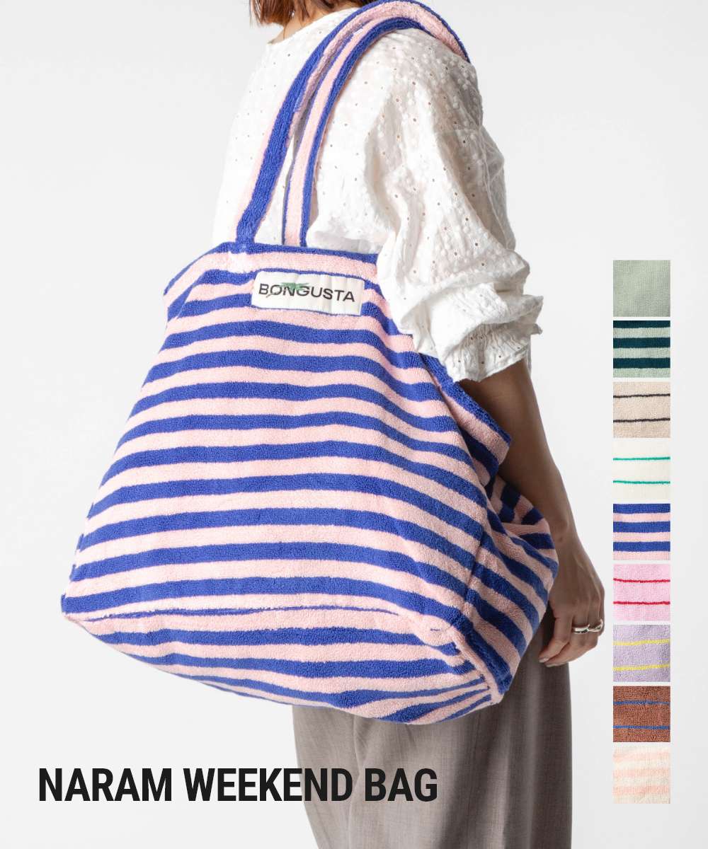 乐天商城 - ボングスタ BONGUSTA NARAM WEEKEND BAG ナラム ウィークエンドバッグ トートバッグ タオル地 レディース バッグ
