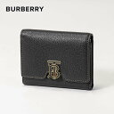 バーバリー BURBERRY 8049217 三つ折り財布 レディース 財布 ミニ財布 グレイニーレザー TBフォールディングウォレット 本革 小銭入れ コンパクトウォレット シンプル ブランドロゴ プレゼント お祝い 記念 A1189 ブラック