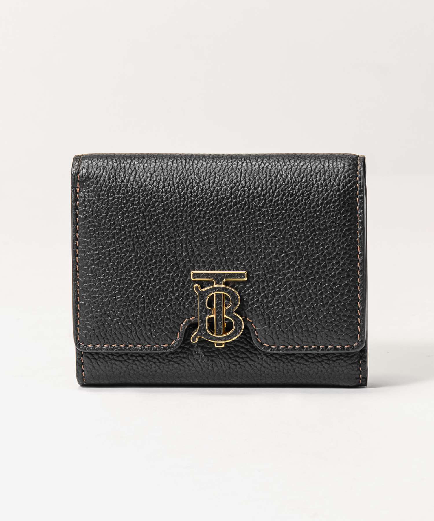 バーバリー BURBERRY 8049217 三つ折り財布 レディース 財布 ミニ財布 グレイニーレザー TBフォールディングウォレット 本革 小銭入れ コンパクトウォレット シンプル ブランドロゴ プレゼント お祝い 記念 A1189 ブラック