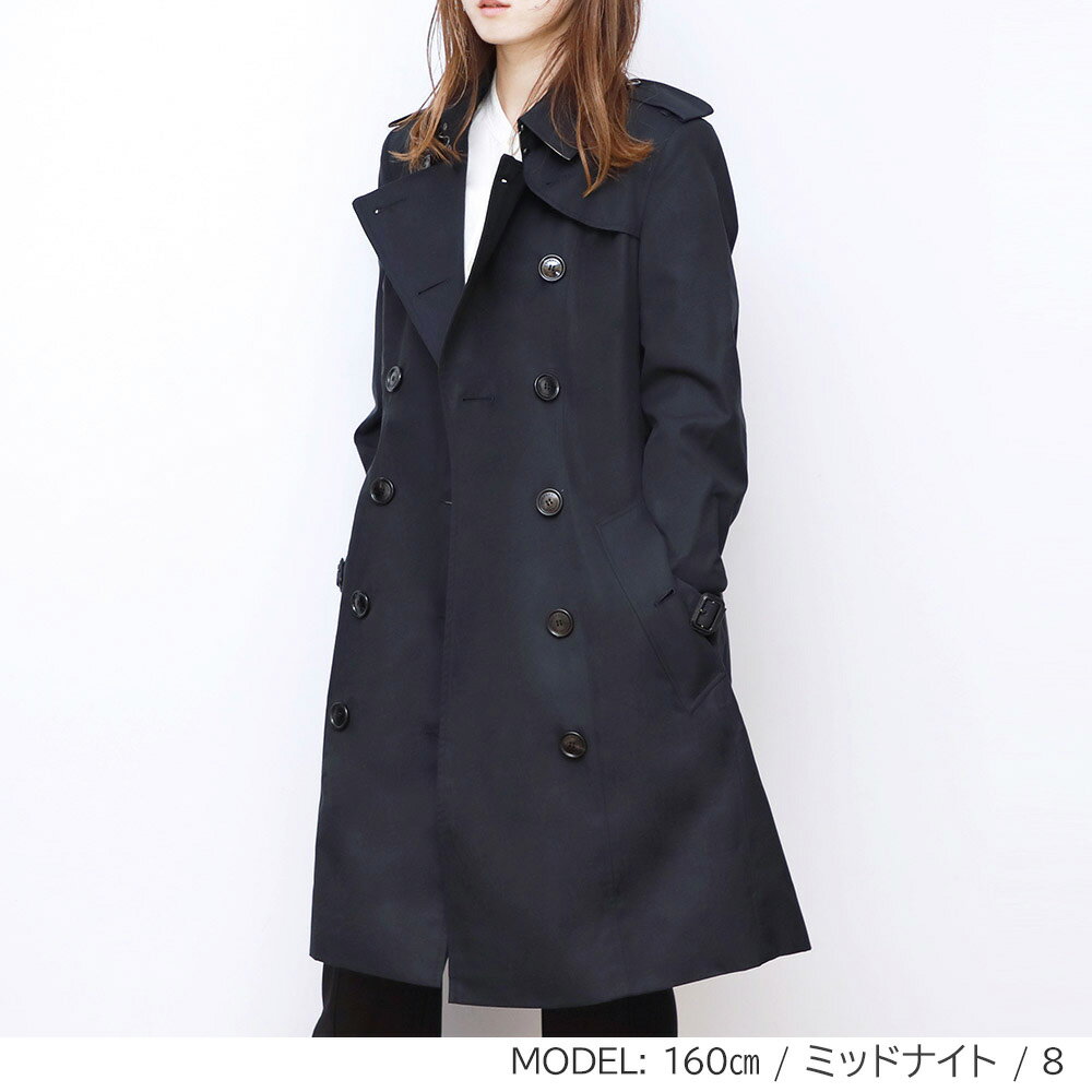 バーバリー BURBERRY トレンチコート レディース チェルシー CHELSEA コート ジャケット ミッドレングス ヘリテージ ビジネス カジュアル 秋冬 ハニー/ミッドナイト 4-10(UKサイズ) 40733751 40733761