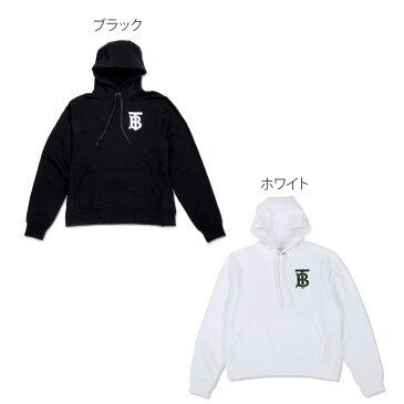 バーバリー BURBERRY パーカー レディース LONDON TB フーディー トップス スウェット ブラック ホワイト XS/S/M/L 80243511 8024352 黒 白 カジュアル プルオーバー ブランド