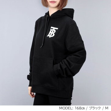バーバリー BURBERRY パーカー レディース LONDON TB フーディー トップス スウェット ブラック ホワイト XS/S/M/L 80243511 8024352 黒 白 カジュアル プルオーバー ブランド