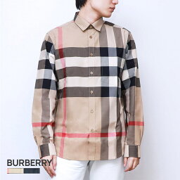 バーバリー Yシャツ バーバリー BURBERRY シャツ メンズ チェック ストレッチコットンポプリン シャツ SOMERTON 長袖 トップス ワイシャツ チャコール ネイビー 8023772 80181111 XS S M L