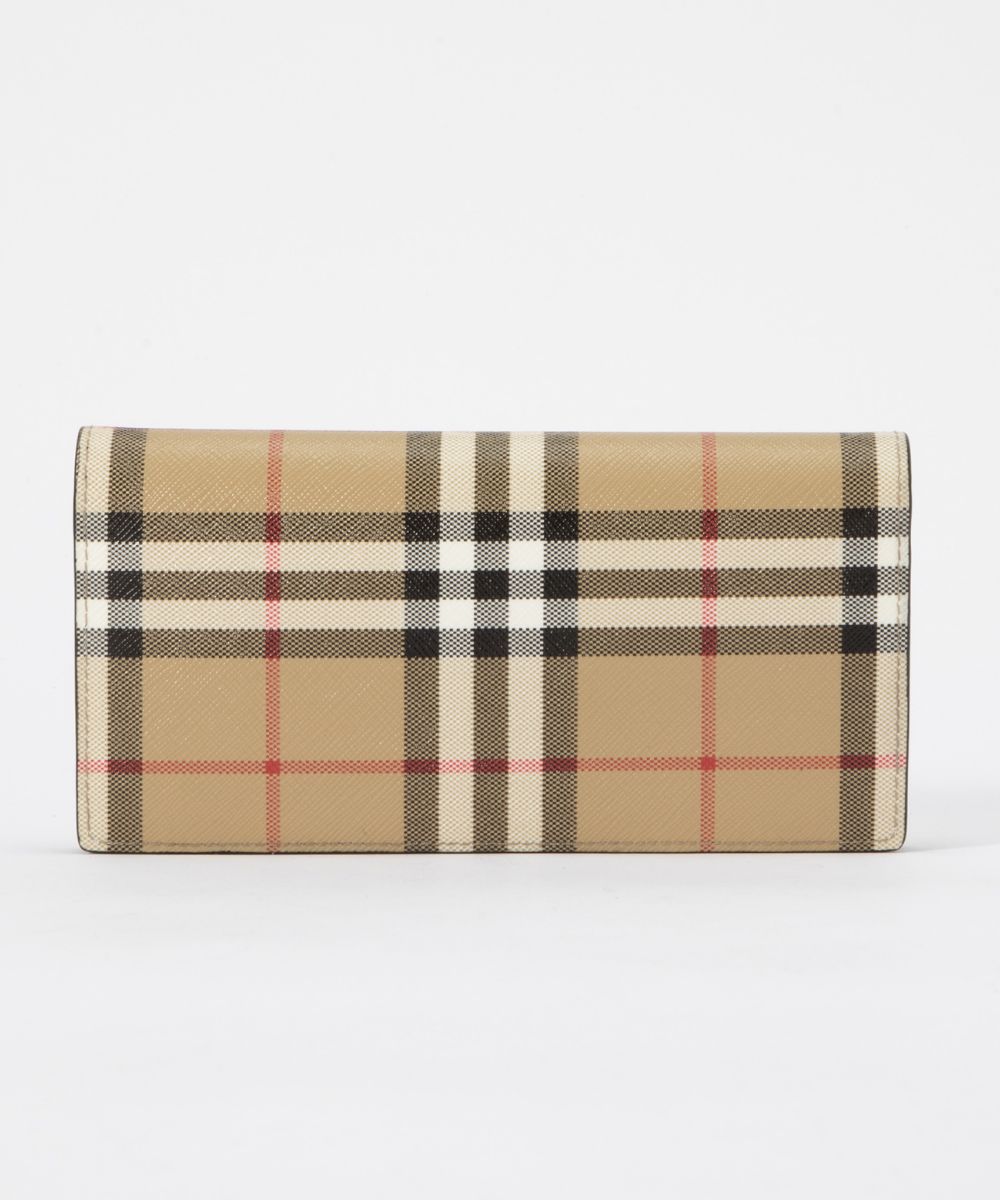 バーバリー バーバリー BURBERRY 8065640 長財布 財布 メンズ プレゼント ヴィンテージチェック コンチネンタルウォレット ロングウォレット ロゴ ブランド おしゃれ ギフト レザー 誕生日 シンプル お祝い 記念 ファッション アーカイブベージュ