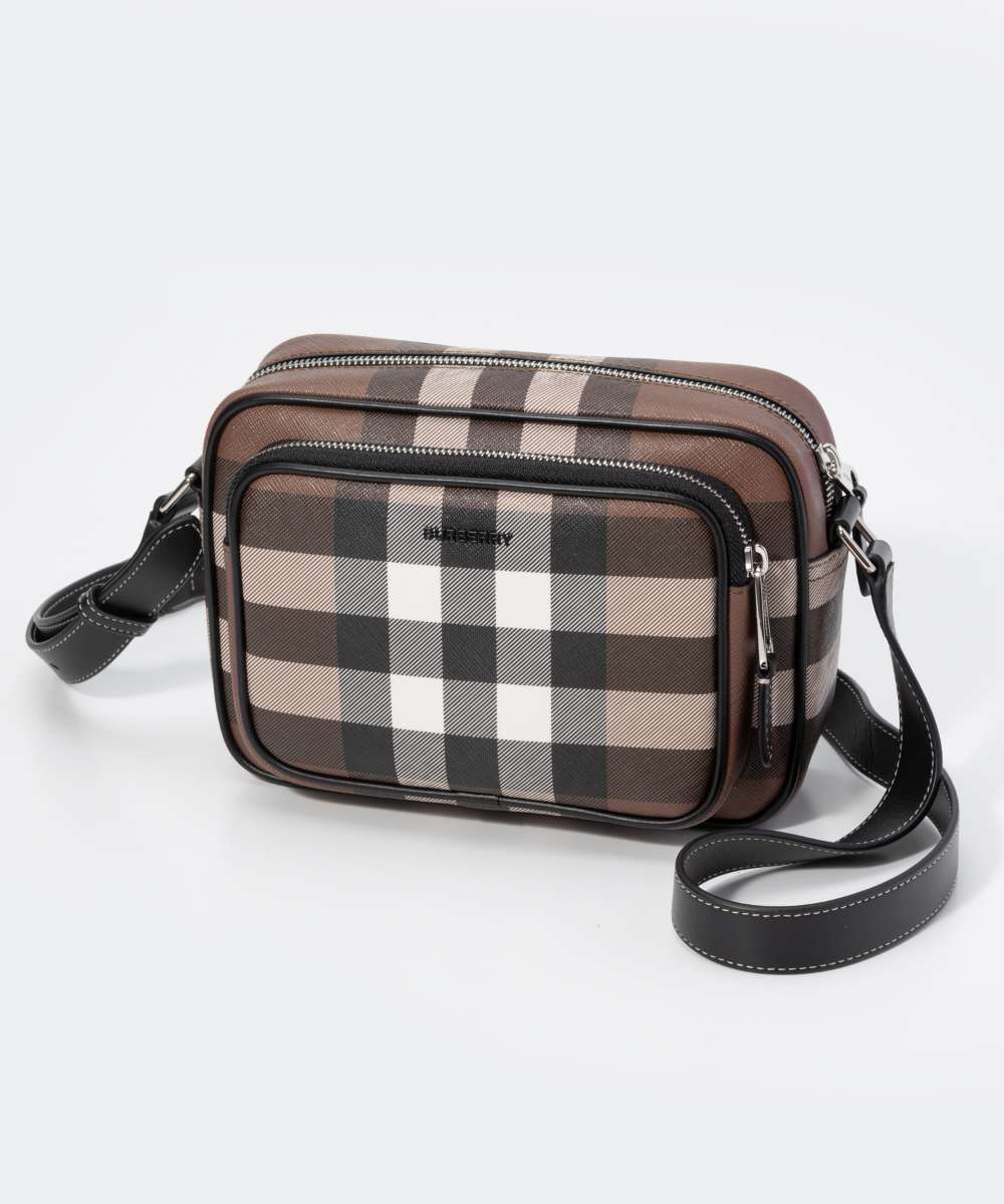 ウエストバッグ バーバリー BURBERRY 8049145 ボディバッグ ML PADDY GC9 メンズ バッグ パディバッグ クロスボディ ミニバッグ カジュアル チェック柄 レザー ロゴ ギフト プレゼント 誕生日 記念 アウトドア ダークバーチブラウン