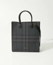 バーバリー BURBERRY 8062951 トートバッグ ML SLIM DENNY PT BRT メンズ レディース バッグ スリム ヴァーティカル デニー ショルダーバッグ カジュアル ビジネス PVC チェック ロゴメタル 鞄 A1208 プレゼント お祝い 記念 お出かけ ギフト チャコール