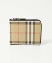 バーバリー バーバリー BURBERRY 8084171 小銭入れ CHECK CLASSIC ZIP WALLET メンズ チェック ジップアラウンドウォレット コンパクト ミニ財布 小銭入れ ロゴ 折りたたみ ギフト プレゼント お祝い 記念 A7026 アーカイブベージュ