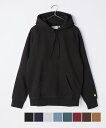 カーハート Carhartt I026384 スウェット メンズ トップス トレーナー チェイス スウェットパーカー 長袖 HOODED CHASE SWEATSHIRT WIP フーデッド プルオーバー コットン 綿 カジュアル 無地 シンプル ストリート 保温 厚手 裏起毛 XS S M L XL ブラック ネイビー グレー