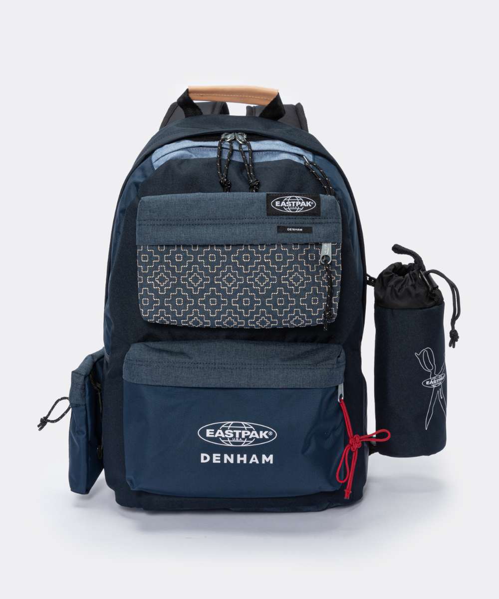 デンハム DENHAM EK0A5BDH バックパック Padded Denham メンズ バッグ EASTPACK×DENHAM リュックサック イーストパック コラボモデル Padded Denham ロゴ カジュアル お出かけ 通勤 通学 旅行 パッド ギフト プレゼント 誕生日 記念 ネイビー 24L