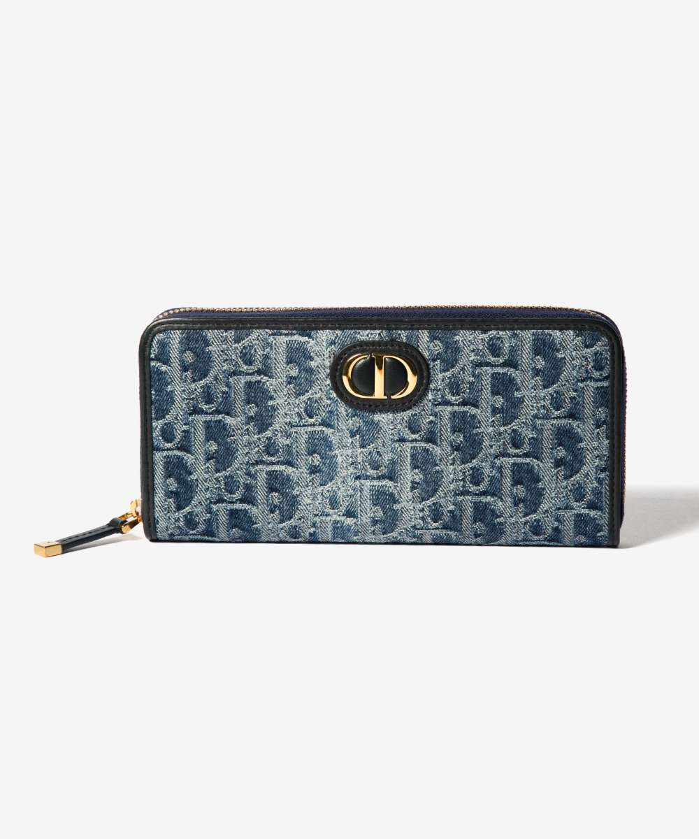 Dior ディオール DENIM OBLIQUE ディオール デニム オブリーク ジャカード ロングウォレット S2094UDCE 長財布 レディース 財布
