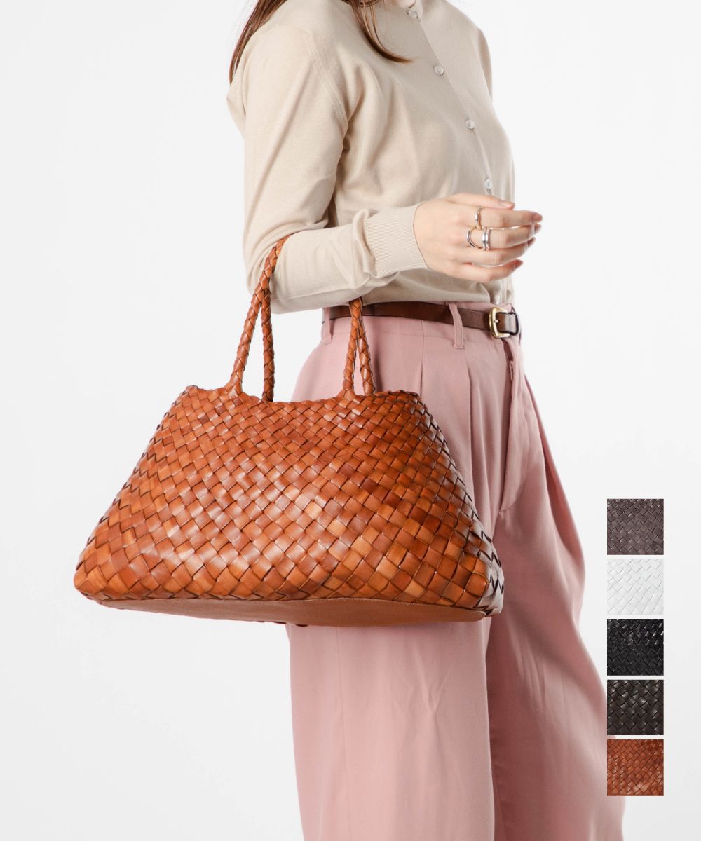 ドラゴンディフュージョン DRAGON DIFFUSION 8892 トートバッグ SANTA CROCE BIG レディース バック 手編み バスケット レザー メッシュバッグ トートバッグ 編み込み 鞄 プレゼント ギフト 通勤 通学 旅行 贈り物 シンプル 記念 お祝い 全5色