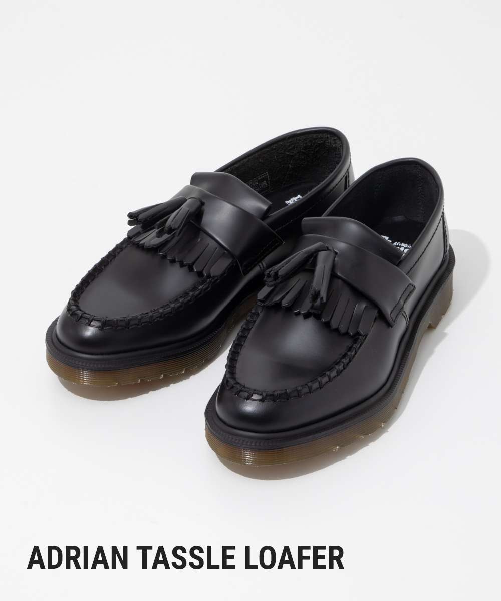 ドクターマーチン Dr.Martens 14573001 ローファー Adrian Black Polished Smooth レディース シューズ エイドリアン タッセルローファー レザー 革靴 本革 ビジネス 通勤 通学 プレゼント ギフト 贈り物 シンプル 誕生日 記念 お祝い TASSLE LOAFER ブラック 22.0～26.0cm