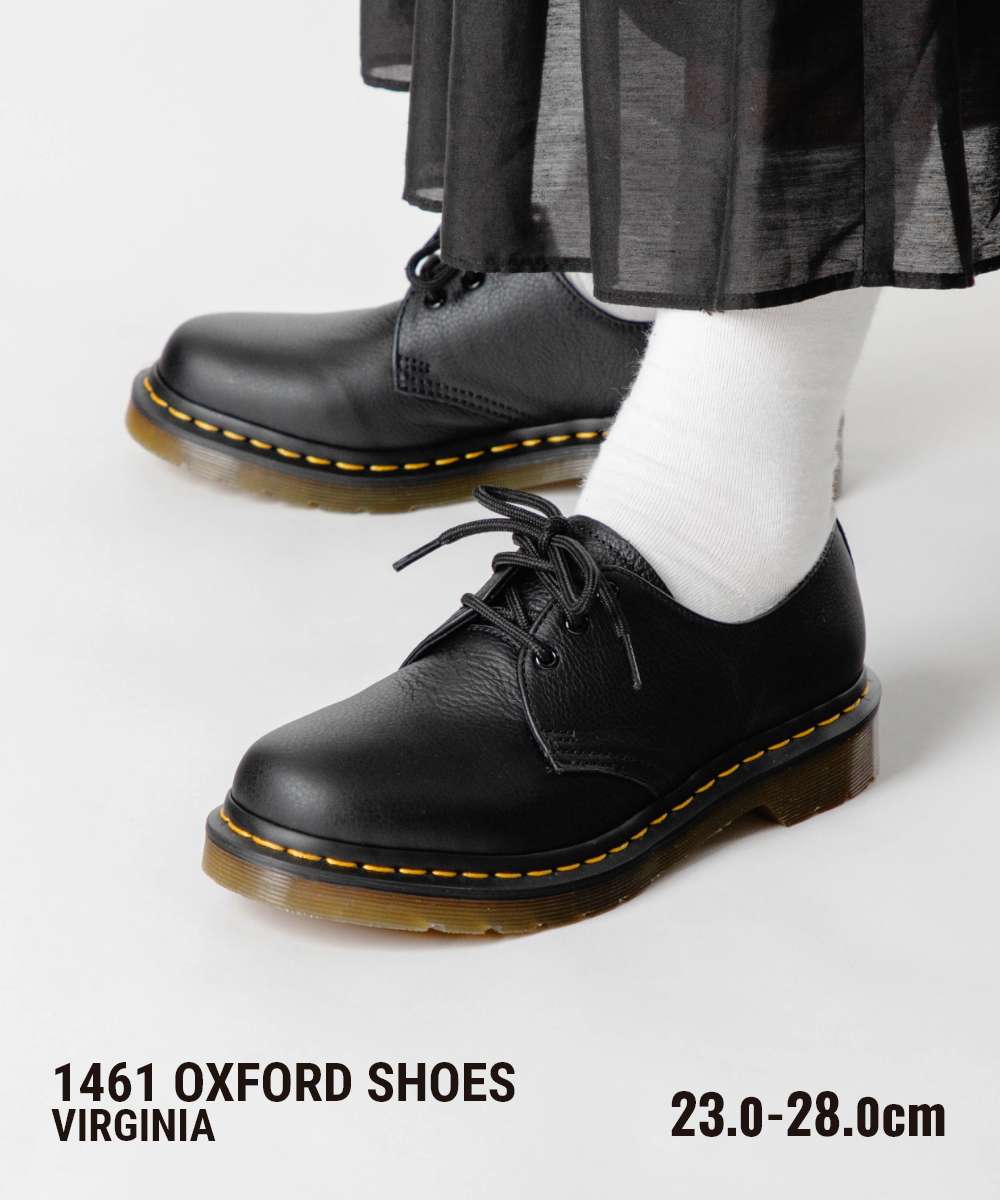 樂天商城 - ドクターマーチン Dr.Martens 1461 オックスフォード シューズ VIRGINIA LEATHER OXFORD SHOES 1461 ヴァージニア 3ホール シューズ 24256001 レースアップ ユニセックス シューズ ブラック