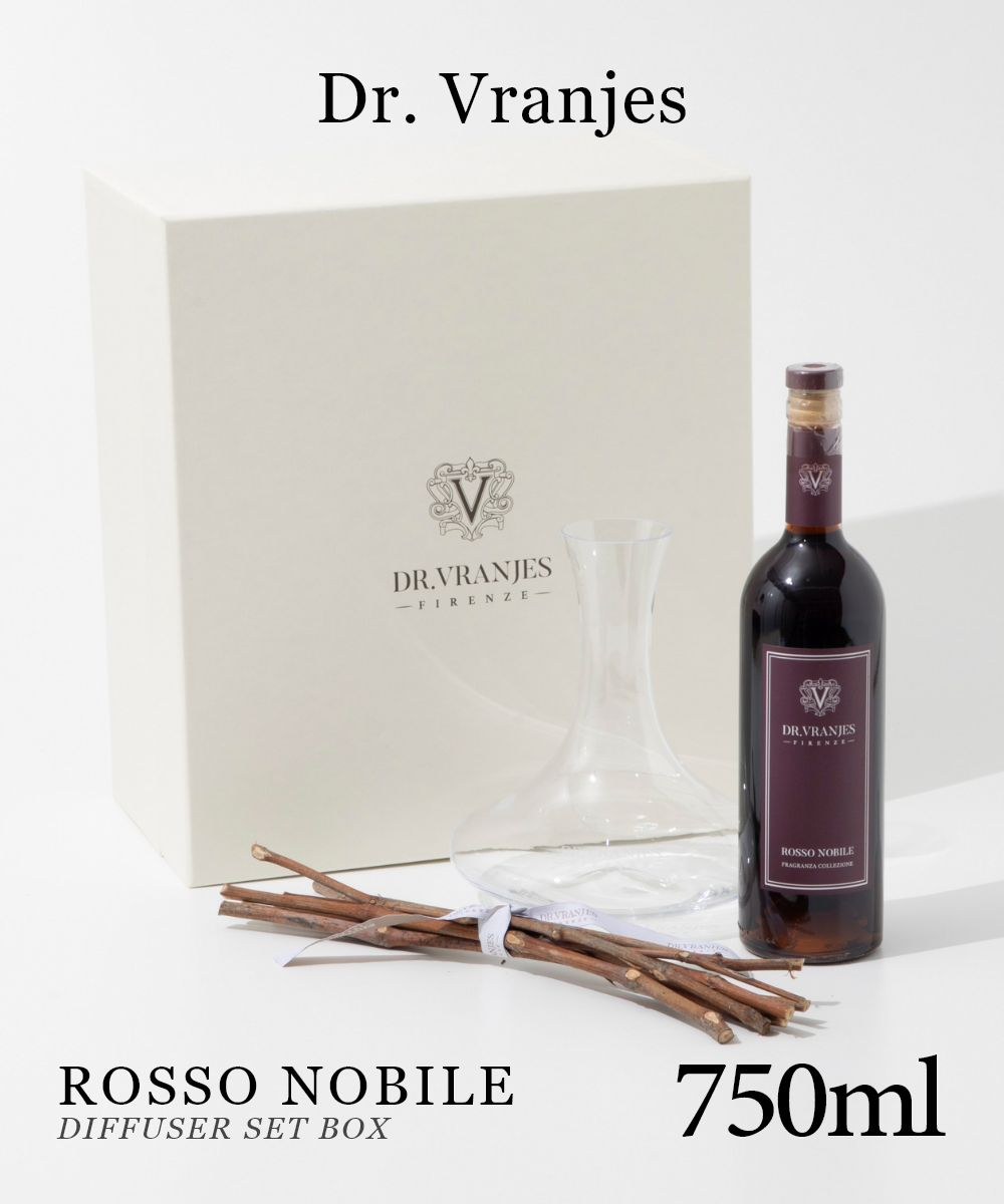 ドットール・ヴラニエス Dr. Vranjes ロッソノービレ ROSSO NOBILE ディフューザー 750mL 【刻印入り デキャンタ 葡萄の枝7本 ドットール ヴラニエス 赤ワイン 最アロマ バラ ギフト プレゼント ホワイトデー 】のサムネイル