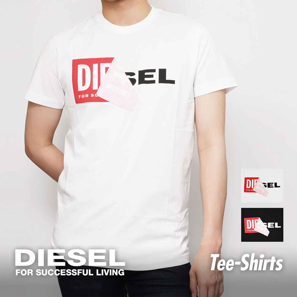 【エントリーでポイント20倍！5日20時〜23時59まで】【夏物クリアランスSALE】ディーゼル DIESEL T-DIEGO-QA MAGLIETTA メンズ Tシャツ トップス カットソー クルーネック ロゴ めくりT めくりロゴ ロゴTブランド ティーシャツ シャツ カジュアル