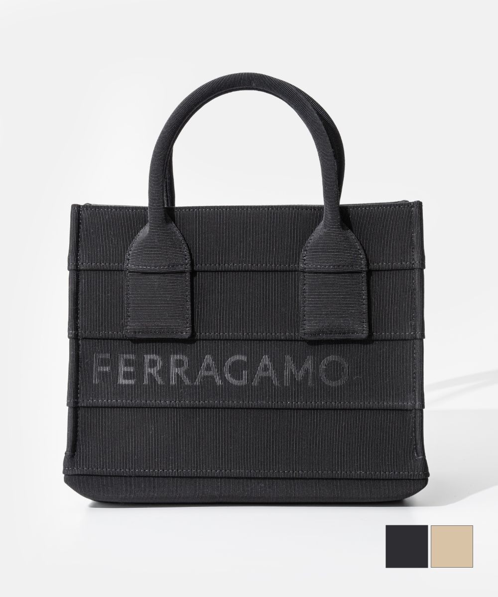 フェラガモ トートバッグ（レディース） サルヴァトーレ フェラガモ Salvatore Ferragamo 214988 トートバッグ BEACHWEAR GROS レディース バッグ ビーチウェア グロス シンプル 通勤 通学 旅行 プレゼント ギフト 鞄 贈り物 記念 お祝い ブラック ベージュ