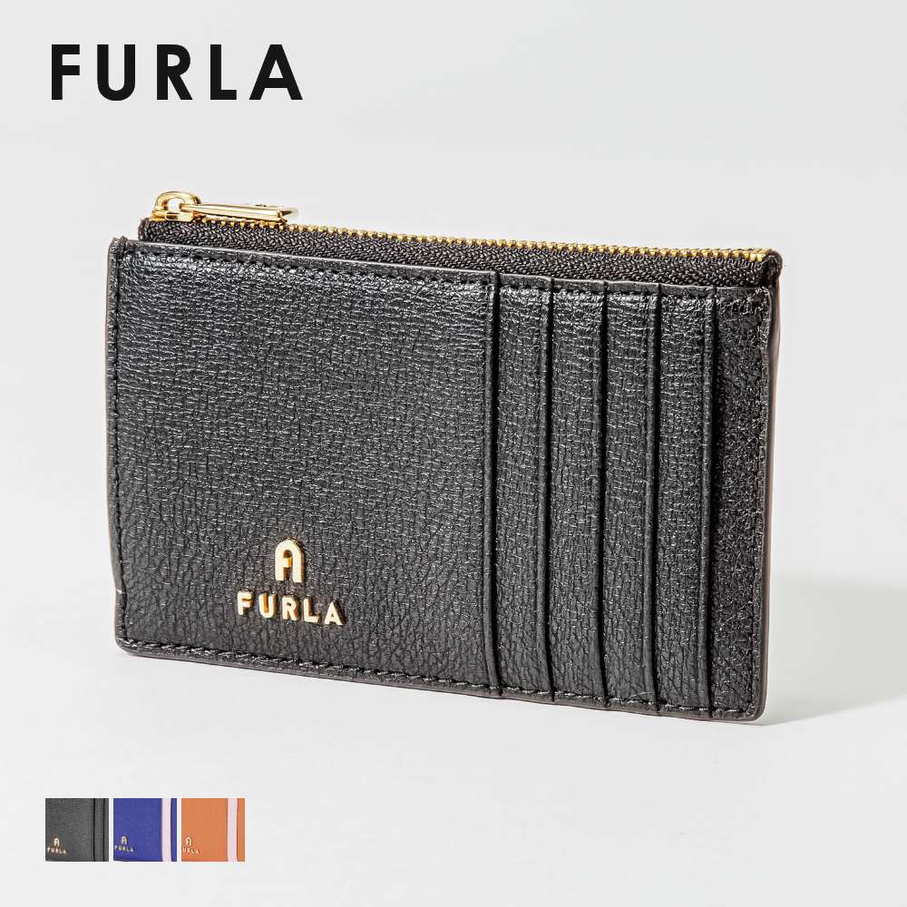 フルラ FURLA WP00194 AX0732 カードケース レディース マグノリア コインケース 小銭入れ フラグメントケース ミニ財布 名刺入れ プレゼント お祝い 記念 ビジネス ロゴ 本革 通勤 通学 コンパクト 無地 ギフト 誕生日 記念 MAGNOLIA S CARD COIN CASE ブラック