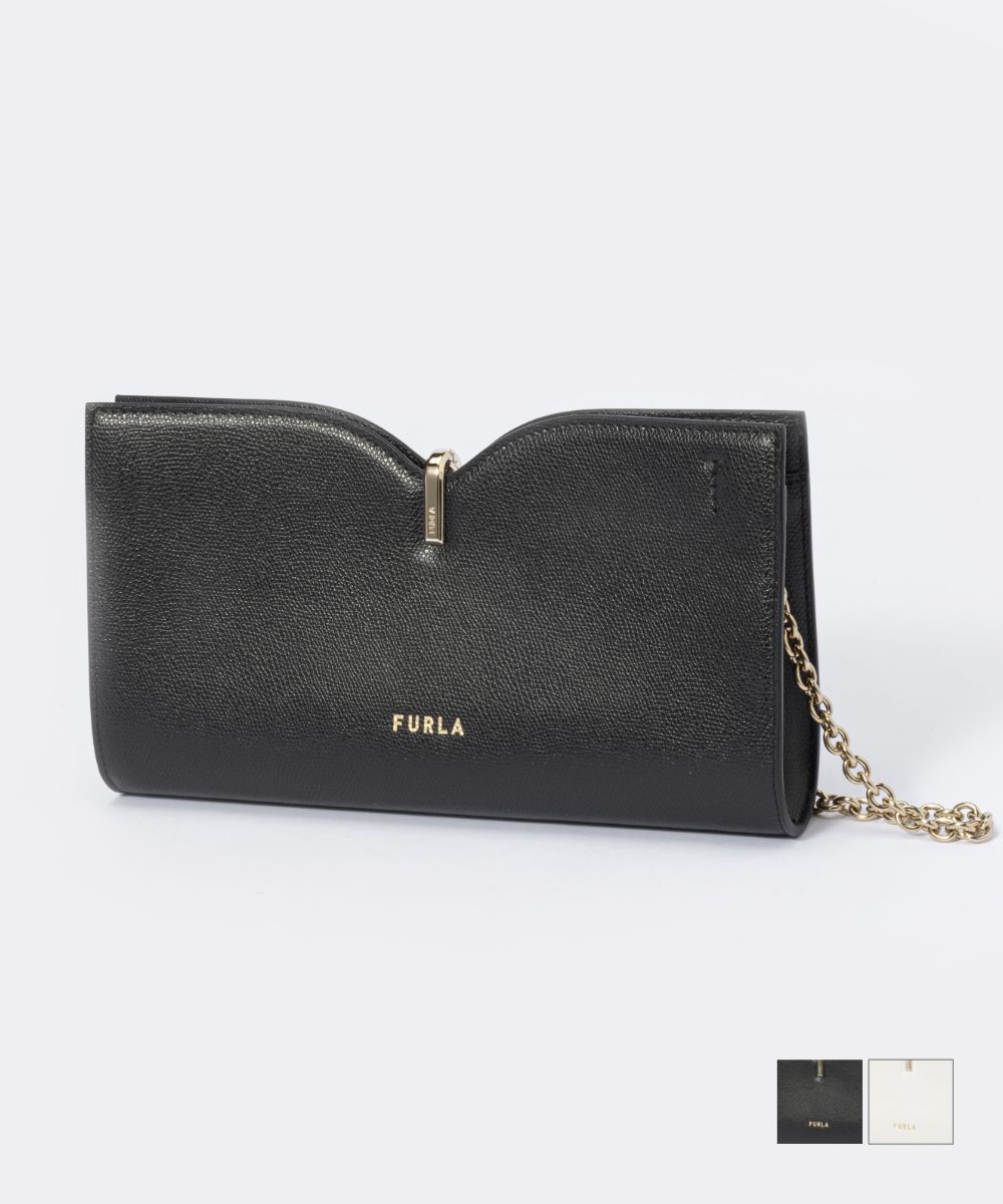 フルラ ショルダーバッグ（レディース） フルラ FURLA BZZ0FRB ARE000 ショルダーバッグ レディース バッグ ミニショルダー リボン スモール クロスボディ 斜め掛け レザー カジュアル 1056590 1056592 ロゴ シンプル コンパクト キレカジ お出かけ プレゼント お祝い 肩掛け RIBBON SMALL ホワイト ブラック