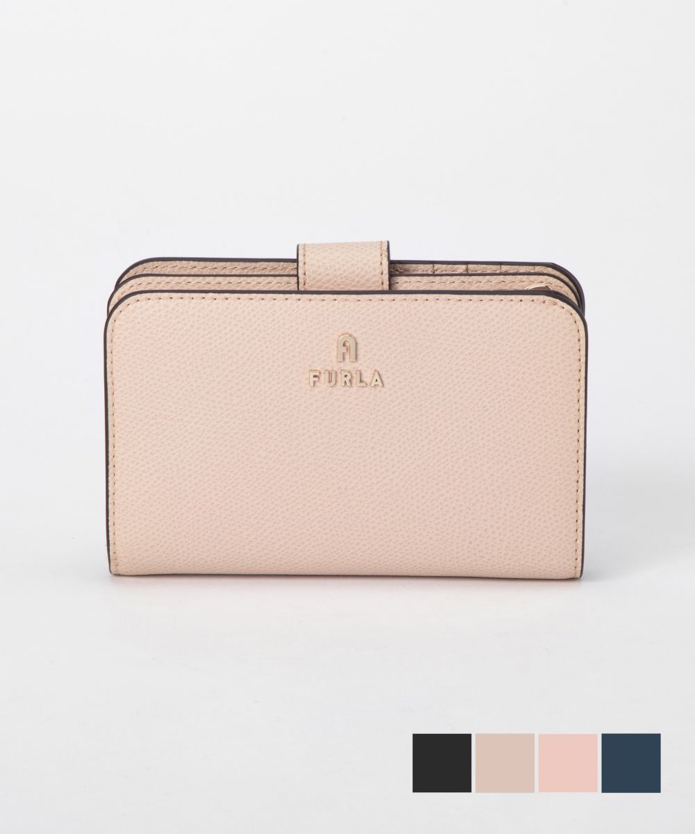 フルラ 革二つ折り財布 レディース フルラ FURLA WP00314 ARE000 二つ折り財布 カメリアMサイズ レディース 財布 ミニ財布 レザー 本革 小銭入れ シンプル コンパクトウォレット ロゴ 折りたたみ ギフト CAMELIA M COMPACT WALLET プレゼント お祝い 記念 全4色