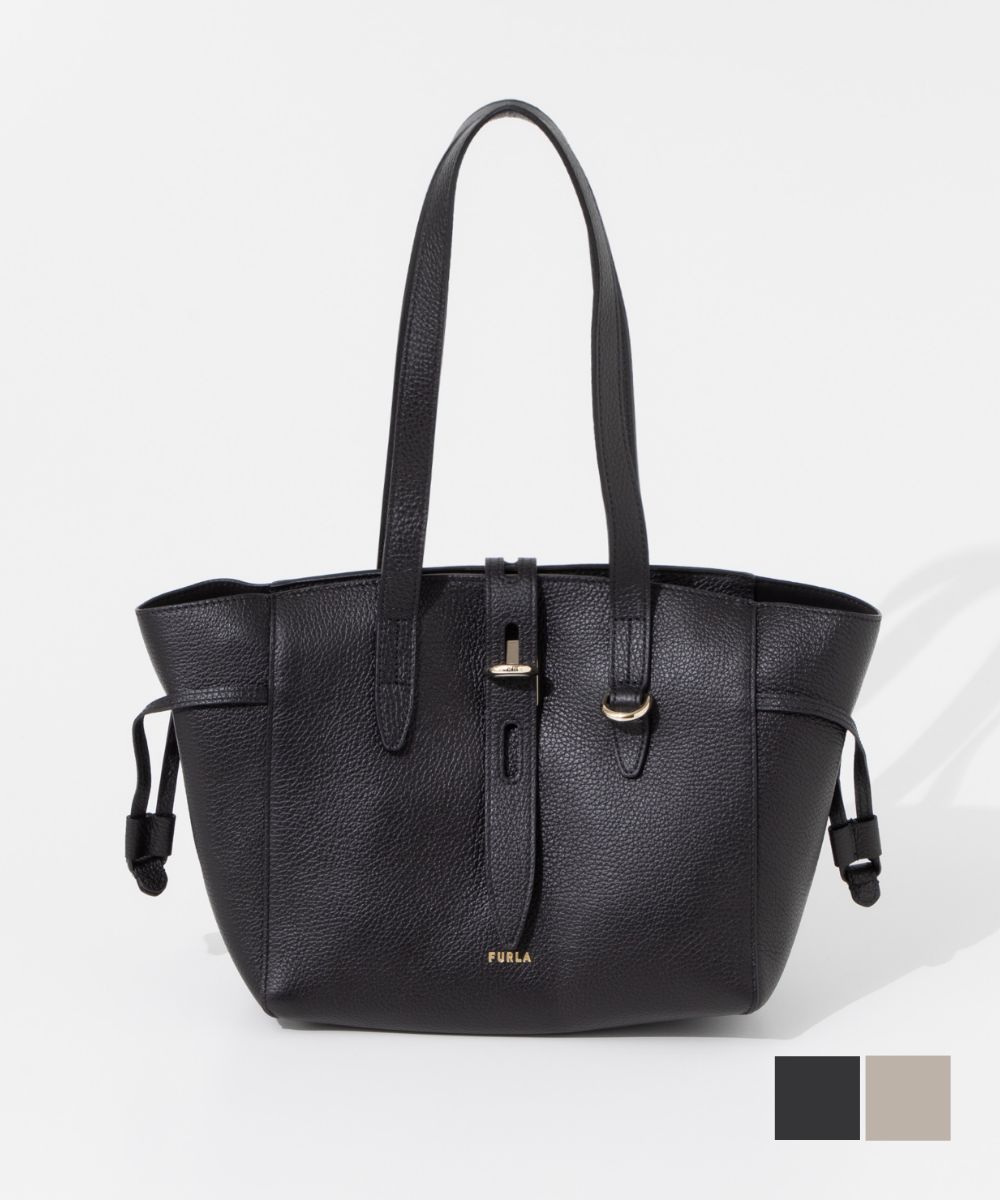 フルラ FURLA WB00952 HSF000 トートバッグ NET S TOTE 24 レディース バッグ ネット 肩掛け カジュアル シンプル レザー お出かけ プレゼント 鞄 お祝い 記念 通勤 通学 ブラック / マーモ