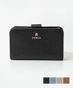 フルラ ミニ財布 レディース フルラ FURLA WP00314 HSF000 ニつ折り財布 CAMELIA M COMPACT WALLET レディース 財布 カメリア コンパクトウォレット Mサイズ ミニ財布 レザー 小銭入れ シンプル ロゴ 折りたたみ ギフト プレゼント お祝い 記念 ブラック / セレスティアル / マーモ / コニャック