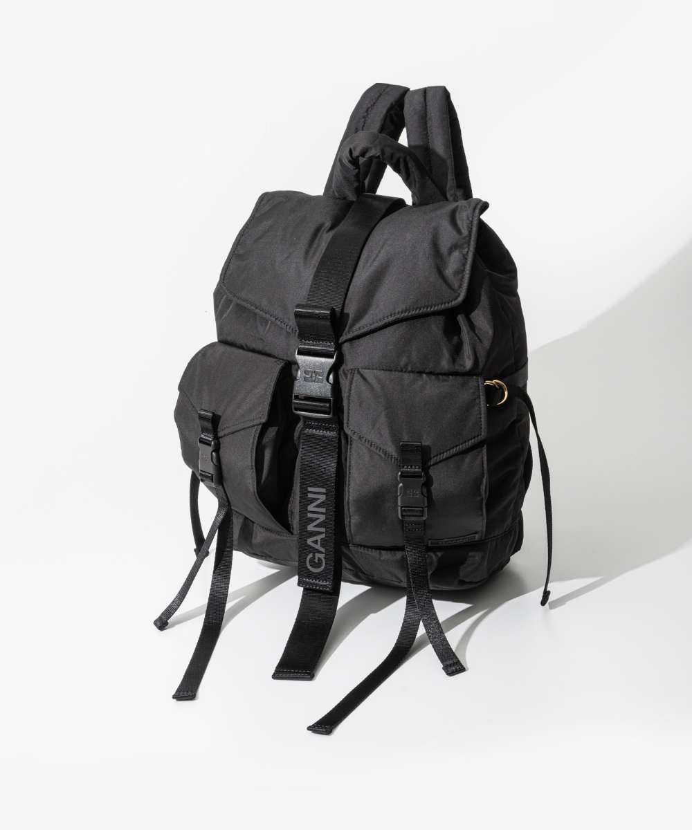 ˡ GANNI Recycled Tech Backpack A4755 5829 099 ǥ Хå å ꥵƥ...