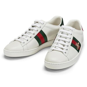 グッチ GUCCI スニーカー レディース エース シューズ 靴 431942 レザー ラグジュアリー ブランド イタリア ランニング スポーツ 白 カジュアル おしゃれ 【PUP】