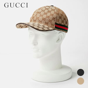 グッチ GUCCI キャップ 200035 KQWBG オリジナルGGキャンバス CAP 帽子 ベースボールキャップ メンズ レディース ユニセックス ブランド イタリア ウェブライン ブラック ベージュ