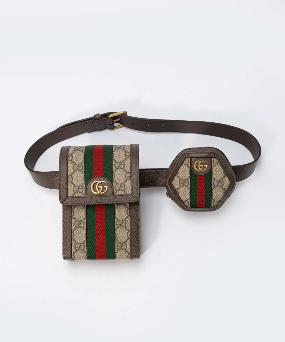 グッチ GUCCI 701094 96IWT ボディバッグ メンズ バッグ ベルトバッグ オフィディア 本革 レザー カジュアル OPHIDIA BELTBAG お出かけ プレゼント お祝い ベージュ