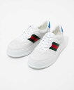 グッチ GUCCI 669698 UPG10 スニーカー メンズ シューズ ウェブ ストライプ ロゴ フラット レザー レースアップ クロージャー カジュアル ...
