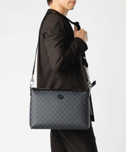 グッチ GUCCI 792084 92THN ショルダーバッグ CROSSBODY BAGS T.GG SUPR/AZAL. メンズ バッグ インターロッキングG付き ラージ クロスボディ GGスプリーム キャンバス レザー カジュアル ロゴ ギフト プレゼント ブラック グッチ GUCCI 792084 92THN ショルダーバッグ CROSSBODY BAGS T.GG SUPR/AZAL. メンズ バッグ インターロッキングG付き ラージ クロスボディ GGスプリーム キャンバス レザー カジュアル ロゴ ギフト プレゼント ブラック
