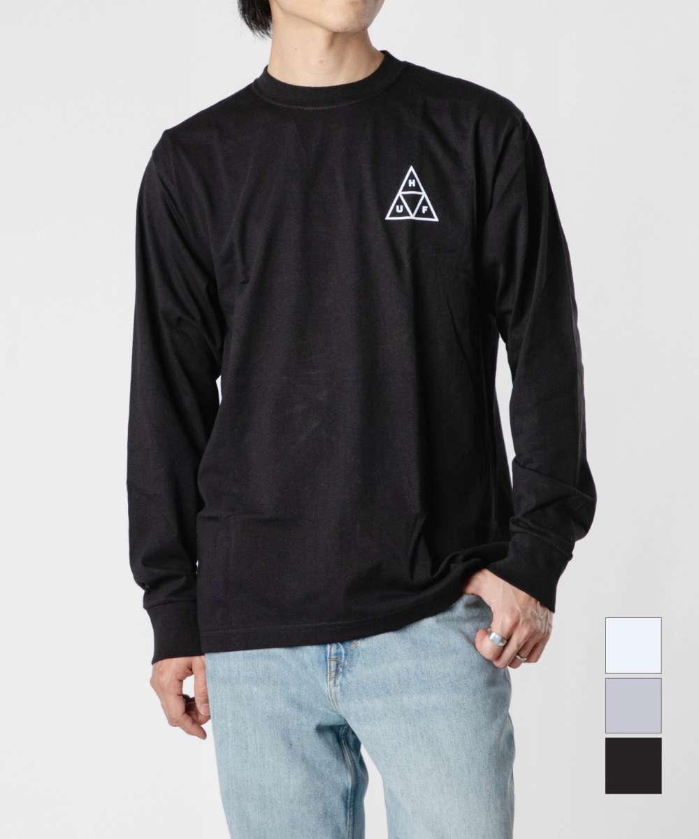 ハフ HUF SET TT L/S TEE TS01935 メンズ トップス Tシャツ - 長袖 ロングスリーブTシャツ ロンT カットソー ロゴ トリプル トライアングル カジュアル シンプル 春夏 コットン 綿 Tシャツ ギフト ストリート スケーター スケボー ブランド アメリカ ティーシャツ シャツ