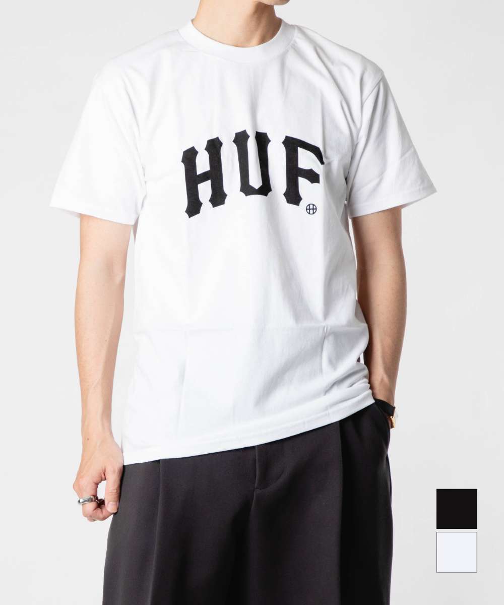 �ϥ� HUF ARCH S/S TEE ������ �ƥ��� TS02523 T����� Ⱦµ ���� ��� ��ǥ����� �ȥåץ�