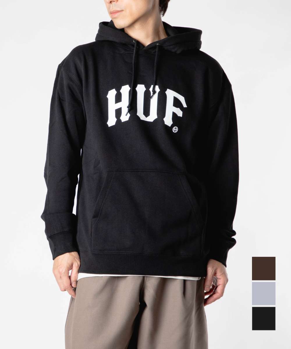 ハフ HUF ARCH P/O HOODIE アーチ フーディー PF00759 パーカー プルオーバー ロゴ メンズ レディース トップス