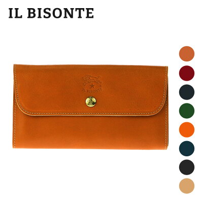 【10%OFF!】 イル ビゾンテ IL BISONTE C0842 長財布 財布 メンズ プレゼント レディース ロングウォレット レザー 本革 シンプル ファッション 小物 ブランド おしゃれ 革 カード ギフト 誕生日 お祝い 記念 全8色