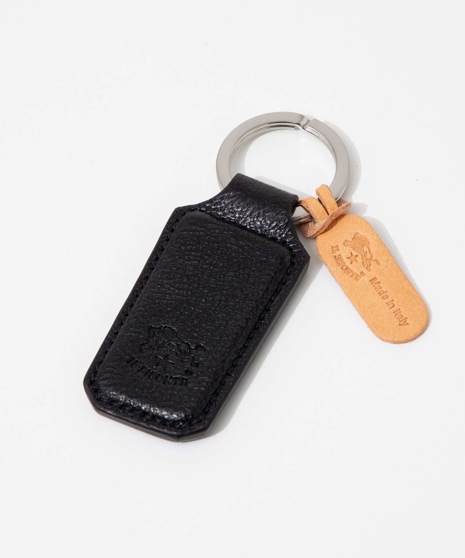 イル ビゾンテ IL BISONTE SKH143 PO0001 キーリング KEY HOLDER メンズ レディース キーホルダー レザー シンプル コンパクト アクセサリー ギフト プレゼント 記念 お祝い 通勤 通学 ブラック 2