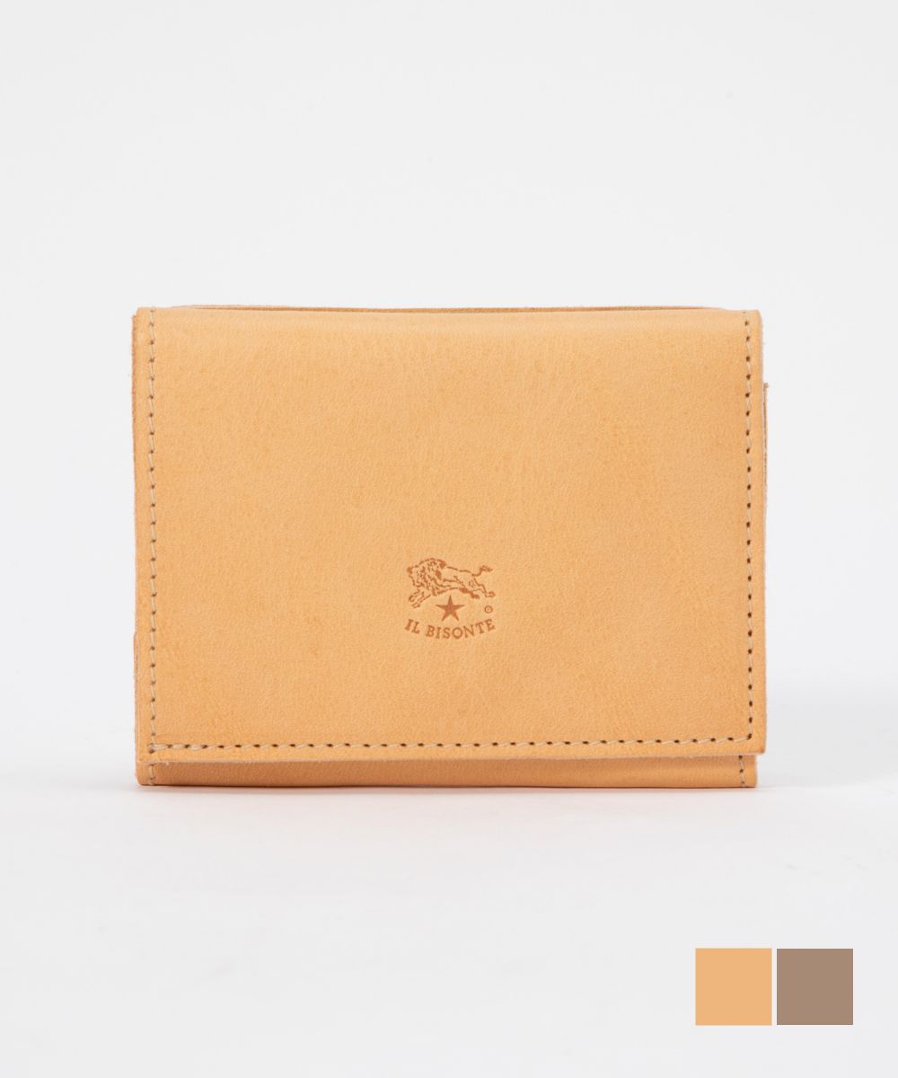 イル ビゾンテ IL BISONTE SMW036 PV0005 三つ折り財布 Medium Wallet Classic メンズ レディース 財布 レザー 本革 …