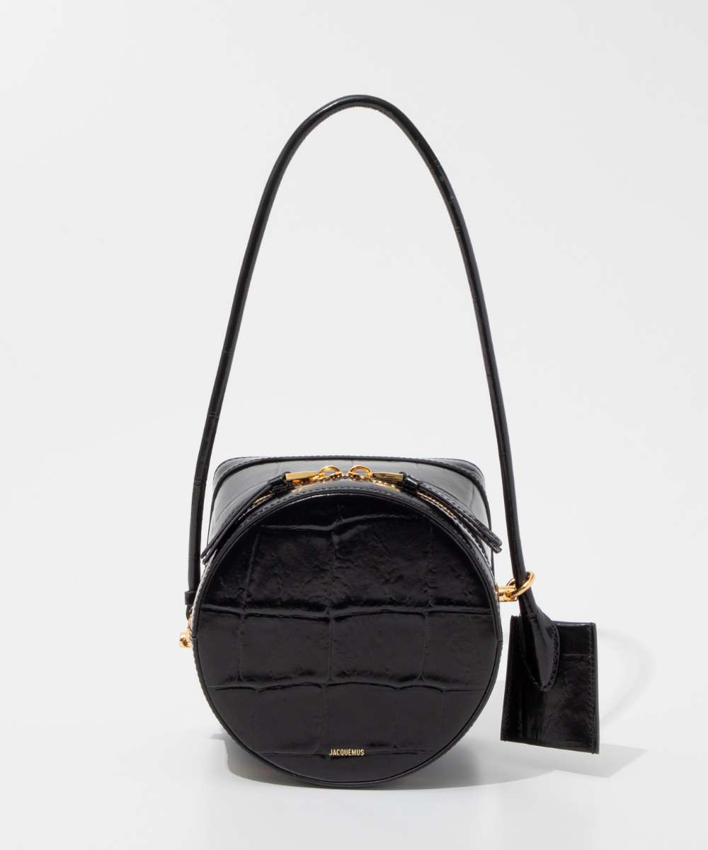 ジャックムス JACQUEMUS 24E241BA398-3164 ハンドバッグ ル ヴァニート レディース バッグ レザー ロゴ ソフトショルダーストラップ クロコ型押し 旅行 お出かけ おしゃれ プレゼント ギフト 贈り物 シンプル 誕生日 記念 お祝い LE VANITO 鞄 ブラック