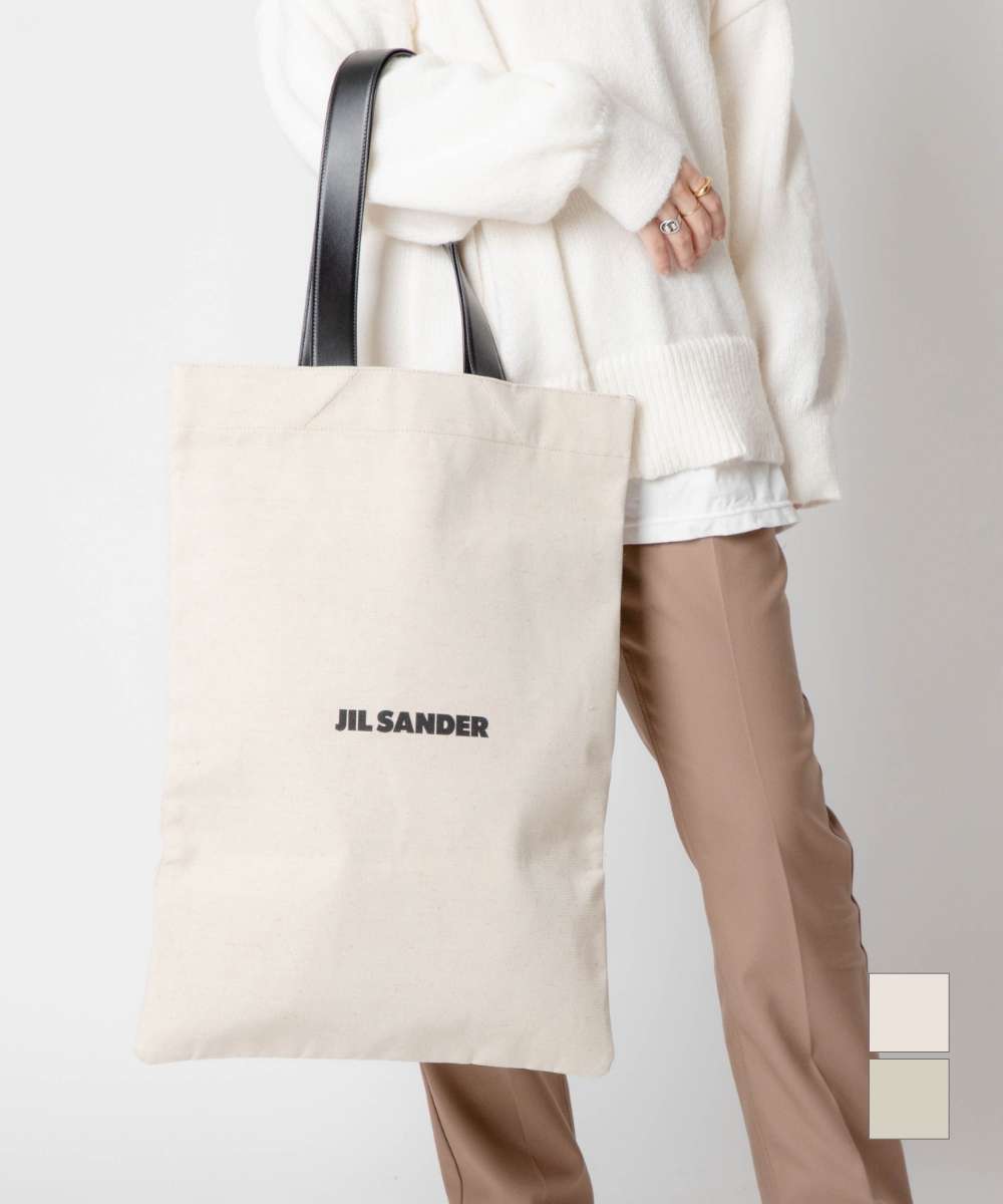 ジルサンダー JIL SANDER J25WC0004 P4917 トートバッグ メンズ レディース バッグ 鞄 ロゴ コットン カジュアル プレゼント お祝い 手提げ 記念 お出かけ トート ギフト 誕生日 記念 エコバッグ 肩掛け ナチュラル