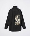 ジルサンダー JIL SANDER JSMT603138 MT245500 シャツ メンズ トップス 長袖 スタンドカラー ブラックシャツ コットン BLACK...