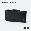 ジミーチュウ ジミーチュウ JIMMY CHOO CASEY CCJ カードケース ケイシー メンズ ファッション小物 ビジネス 無地 シンプル コインケース フラグメントケース 小物 クロコ型押レザー JCパーツ プレゼント お祝い 記念 通勤 通学 コンパクト ギフト 誕生日 ブラック マリン